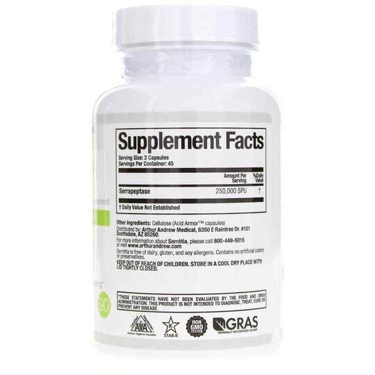 Serretia Pure Serrapeptase, AAM